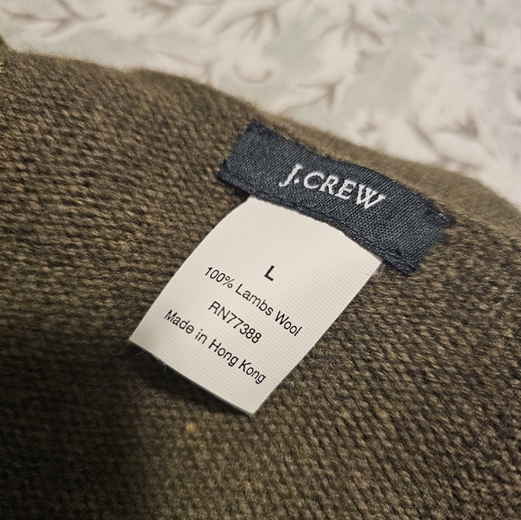 J. Crew Lambs Wool Cardigan sz Large - Picture 4 of 4